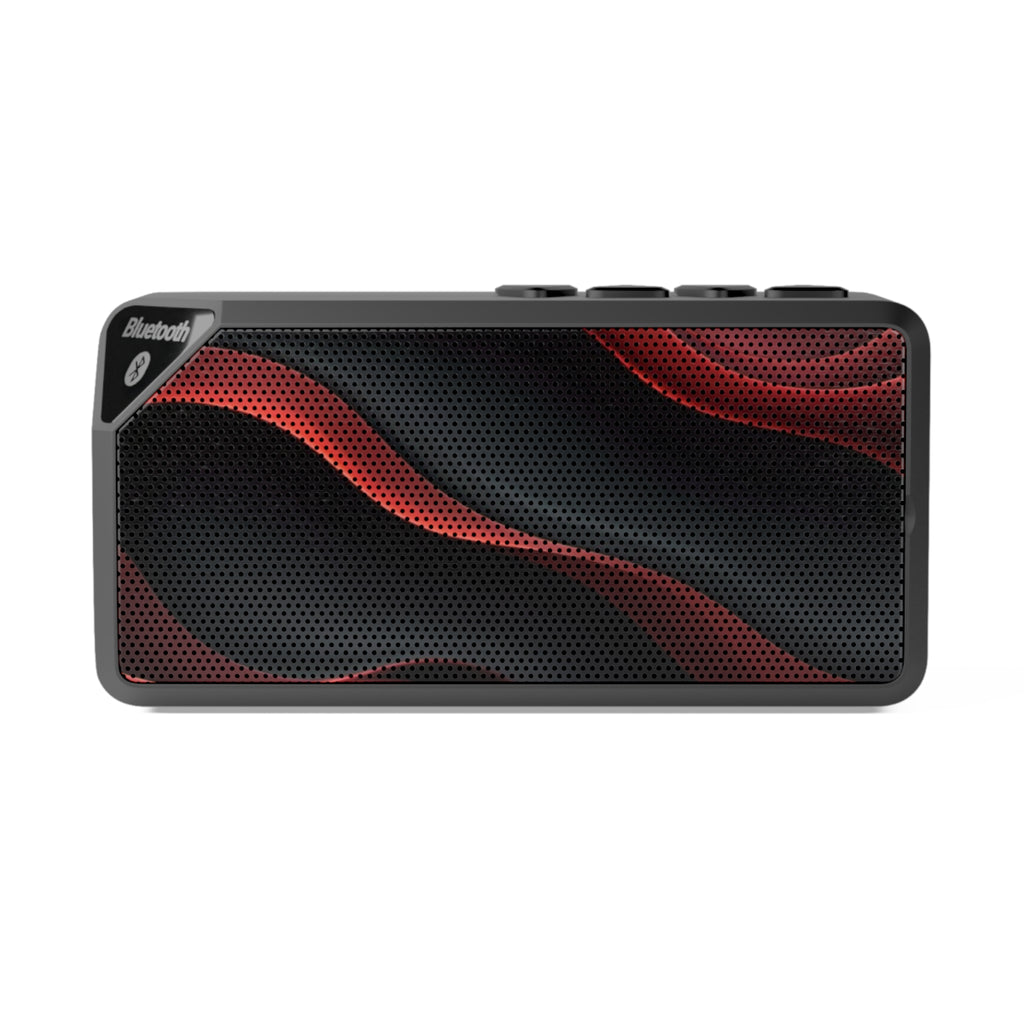 Portable Bluetooth Speaker — Red Wave Grill Design
