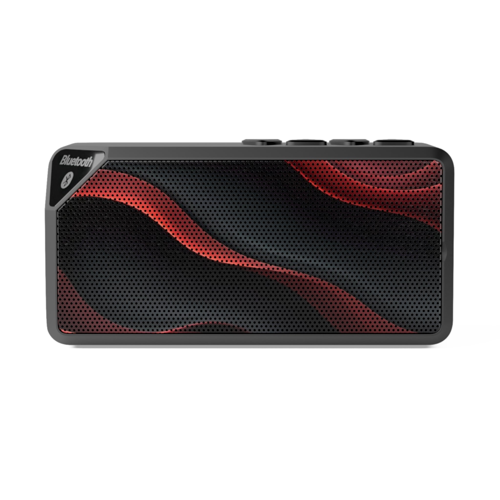 Portable Bluetooth Speaker — Red Wave Grill Design