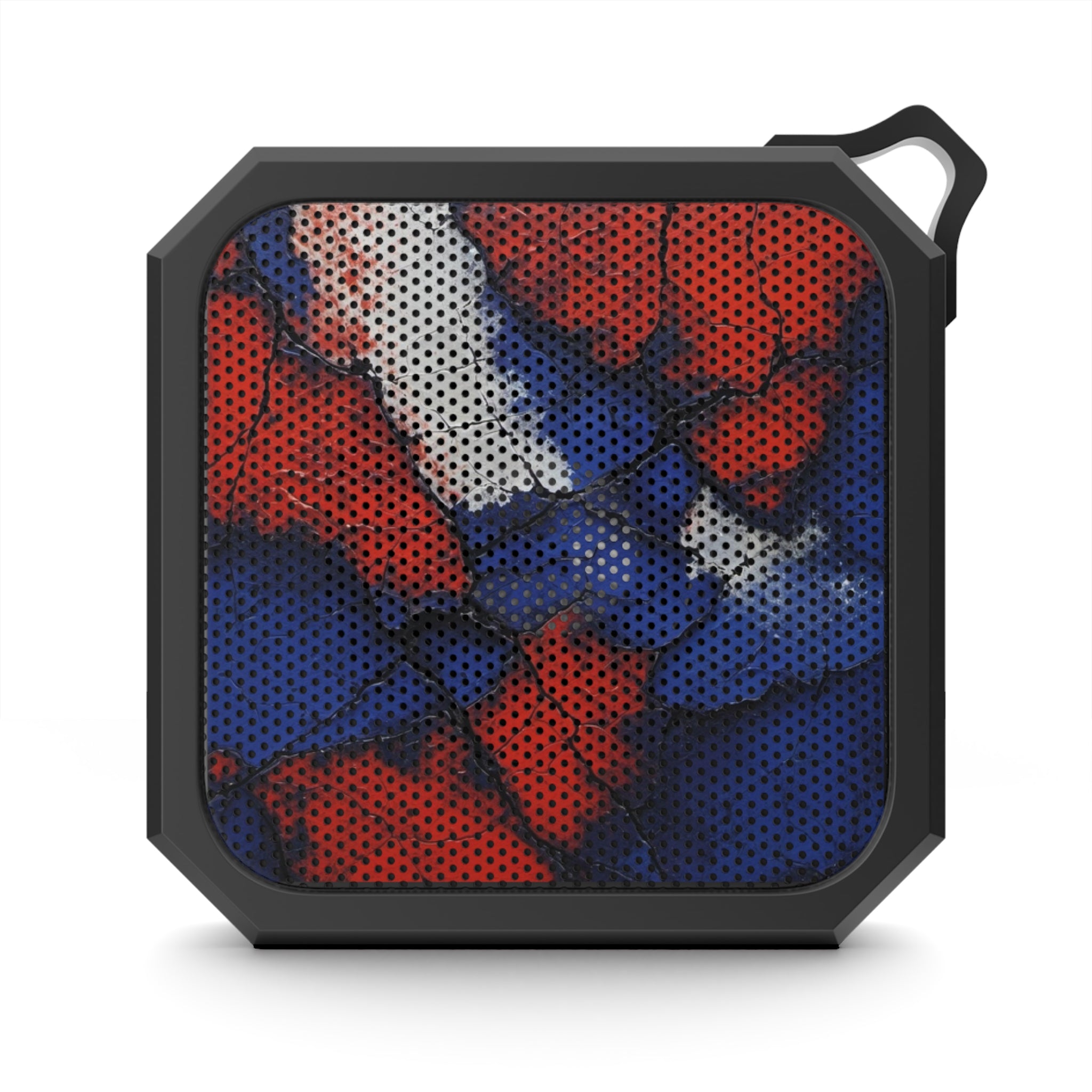 Patriotic Red White Blue Outdoor Bluetooth Speaker — Rugged Portable Waterproof Speaker