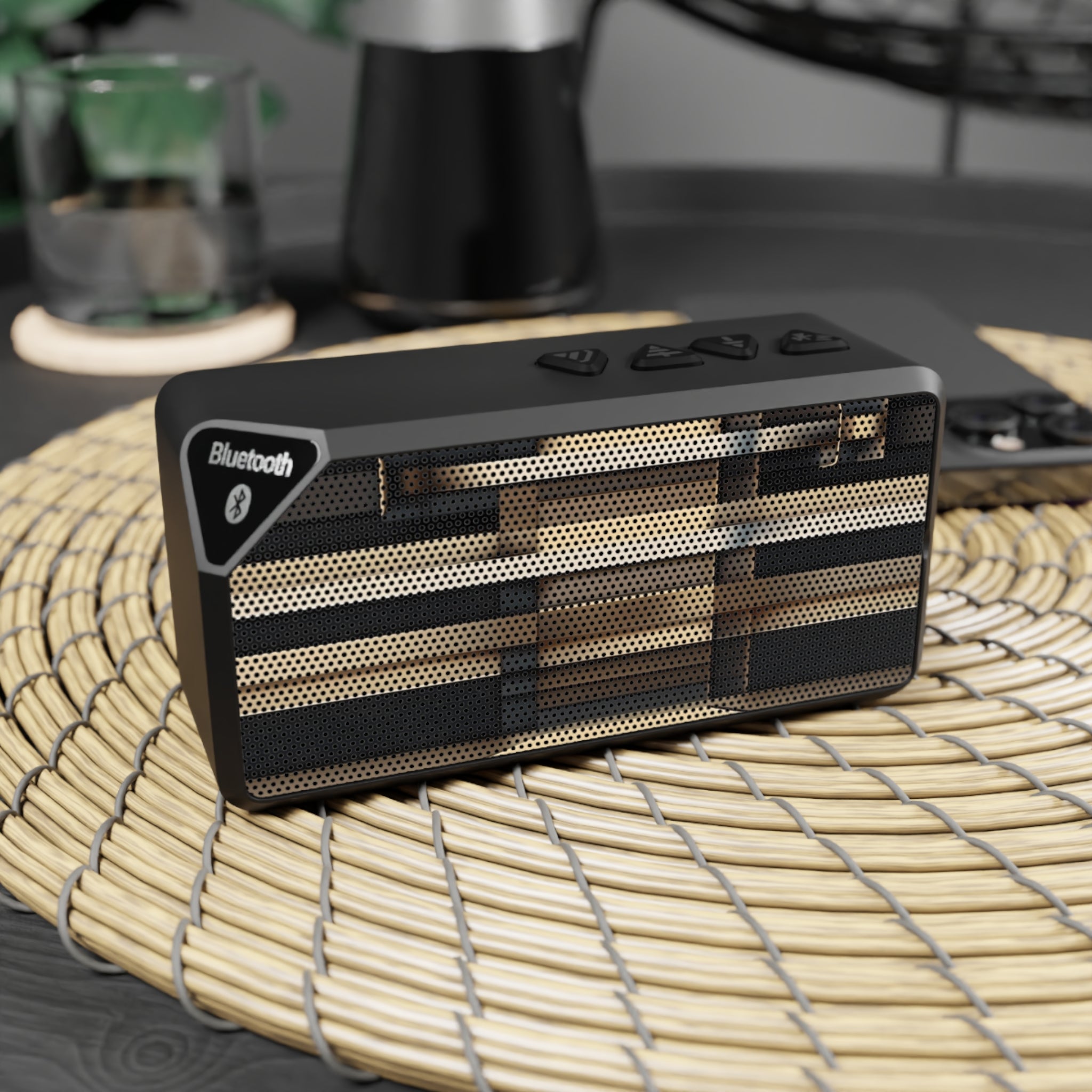 Jabba Bluetooth Speaker — Portable Vintage Wood-Grain Wireless Speaker