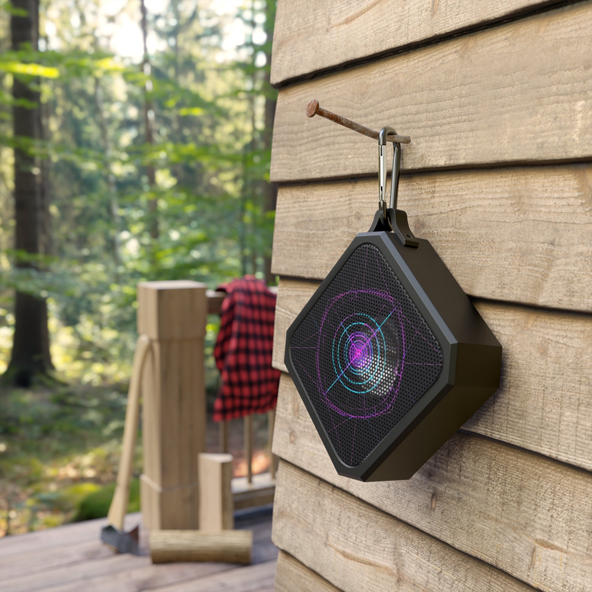 Blackwater Outdoor Bluetooth Speaker — Rugged Waterproof Portable Speaker with Neon Target Design