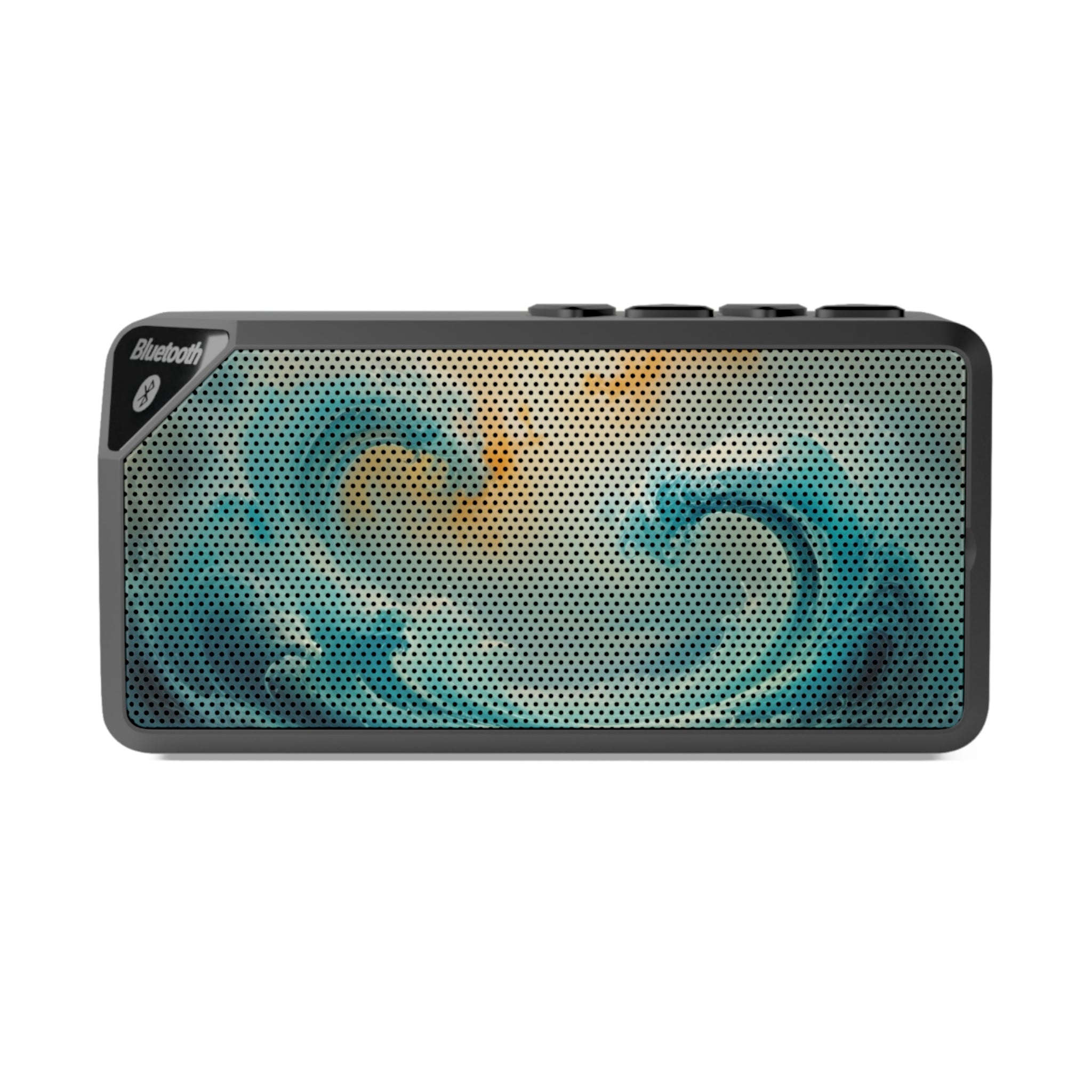 Bluetooth Speaker — Swirling Ocean Wave Design