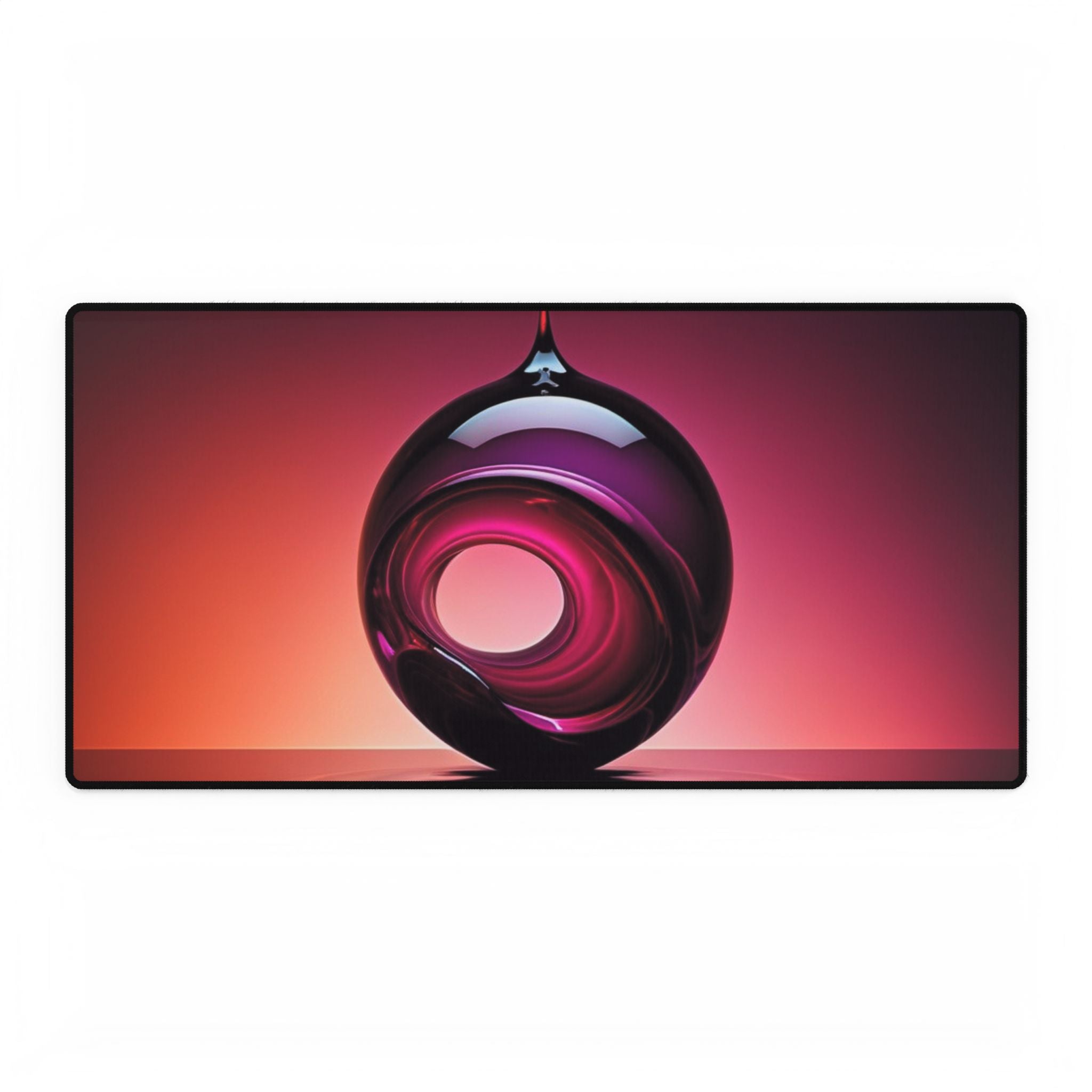 Aurora Orb Desk Mat — Large RGB Gradient Gaming & Office Mousepad