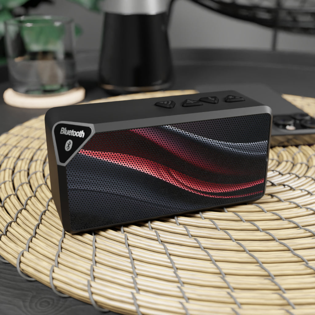 Portable Bluetooth Speaker – Compact Wireless Speaker with Wave Grill Design
