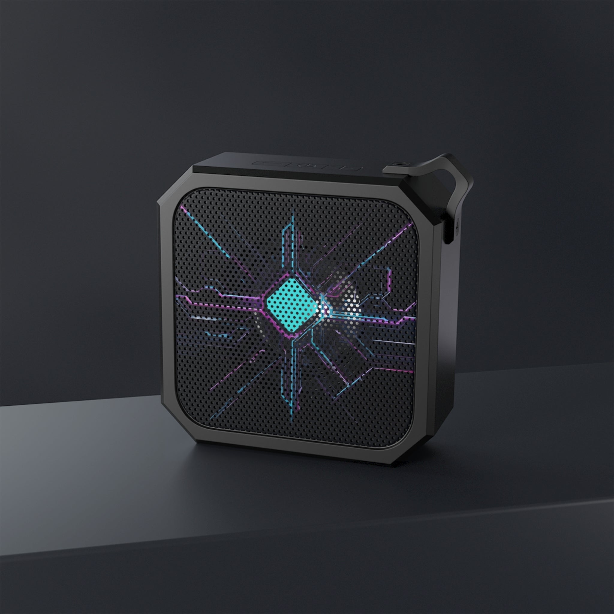 Blackwater Outdoor Bluetooth Speaker — Rugged Waterproof Portable Speaker with Neon Circuit Design