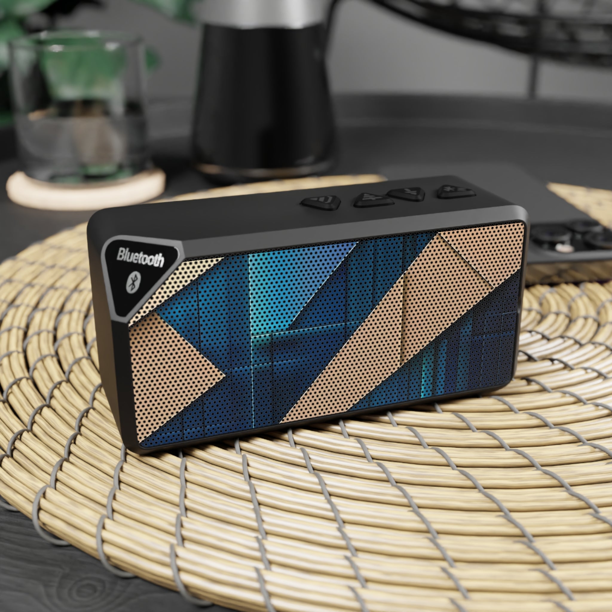 Retro Gradient Bluetooth Speaker – Portable Jabba-Style Wireless Audio