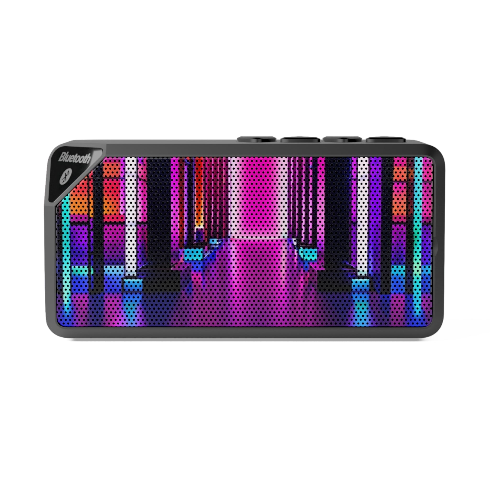 Bluetooth Speaker — Neon Cyber Corridor Wireless Speaker