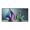 Abstract Glass Art Desk Mat — Colorful Modern XXL Mouse Pad for Office & Gaming