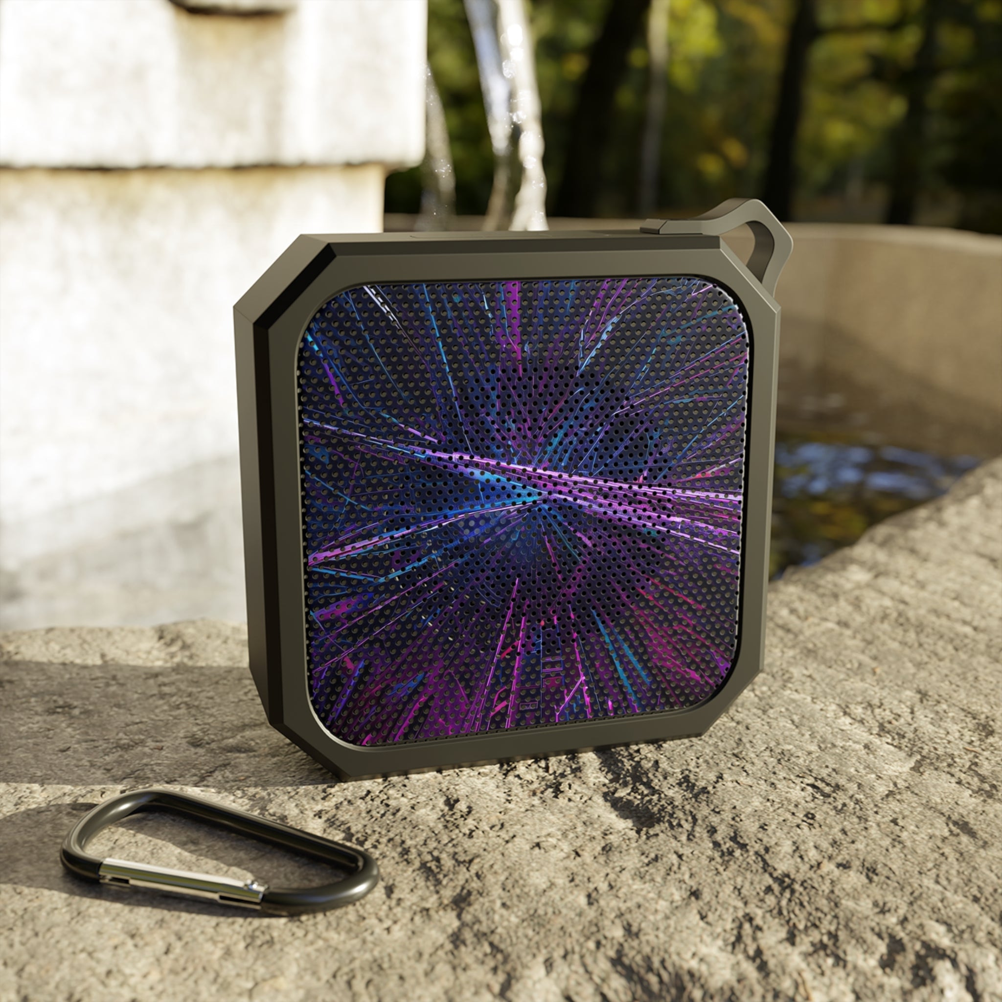 Blackwater Outdoor Bluetooth Speaker — Rugged Portable Speaker with Neon Galaxy Design