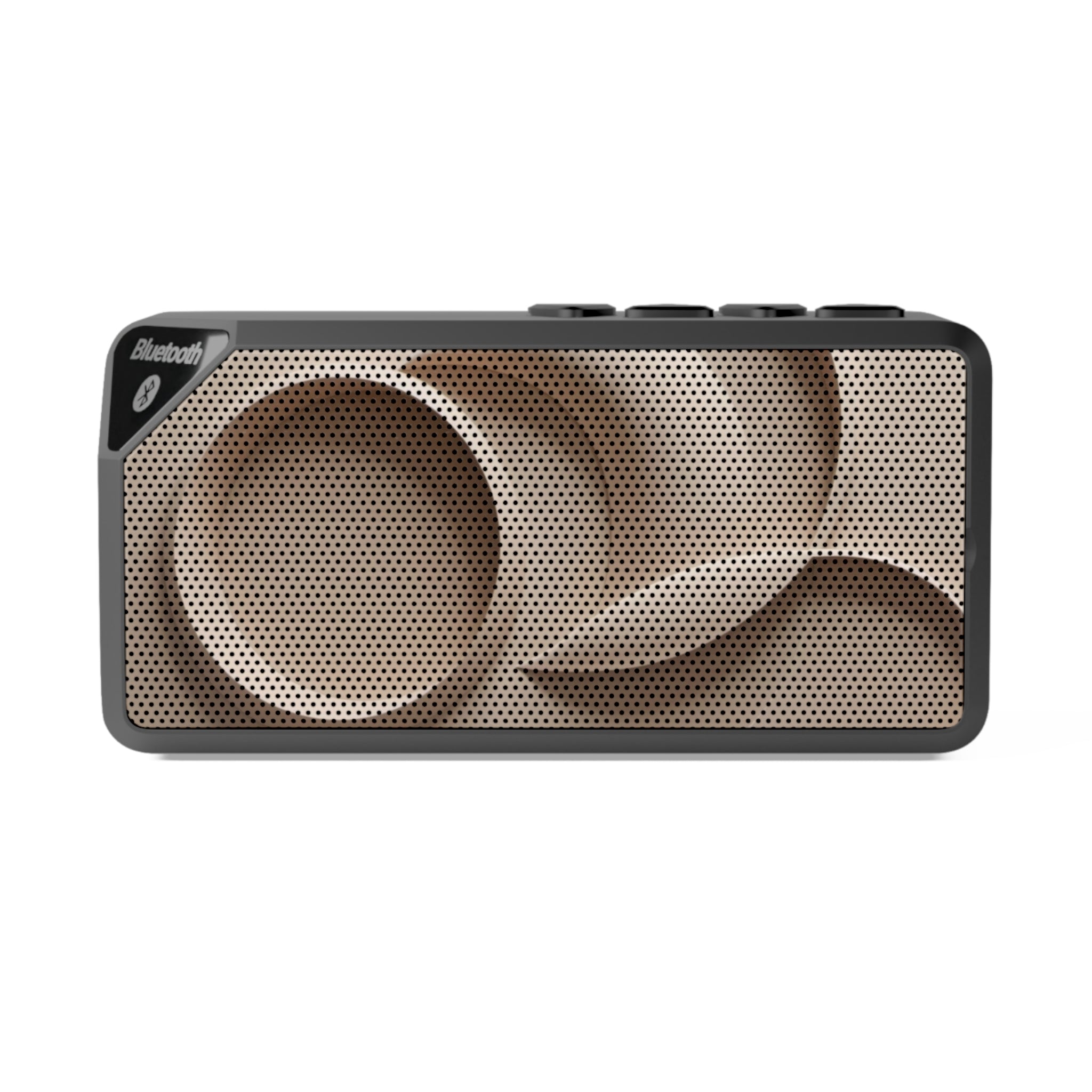 Jabba-Inspired Portable Bluetooth Speaker — Compact Wireless Speaker with Retro Grill Design