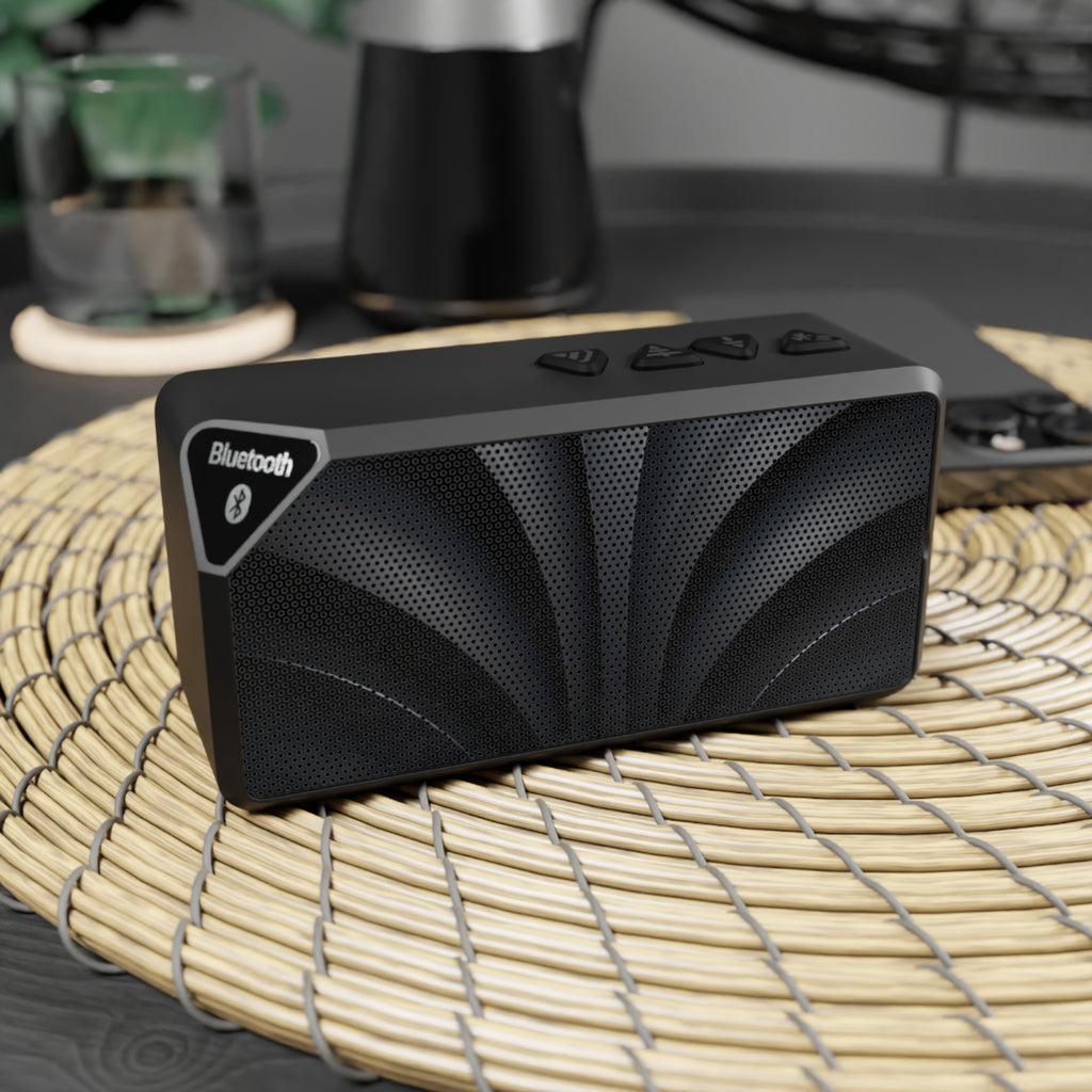 Portable Bluetooth Speaker – Compact Wireless Speaker with Wave Grill Design