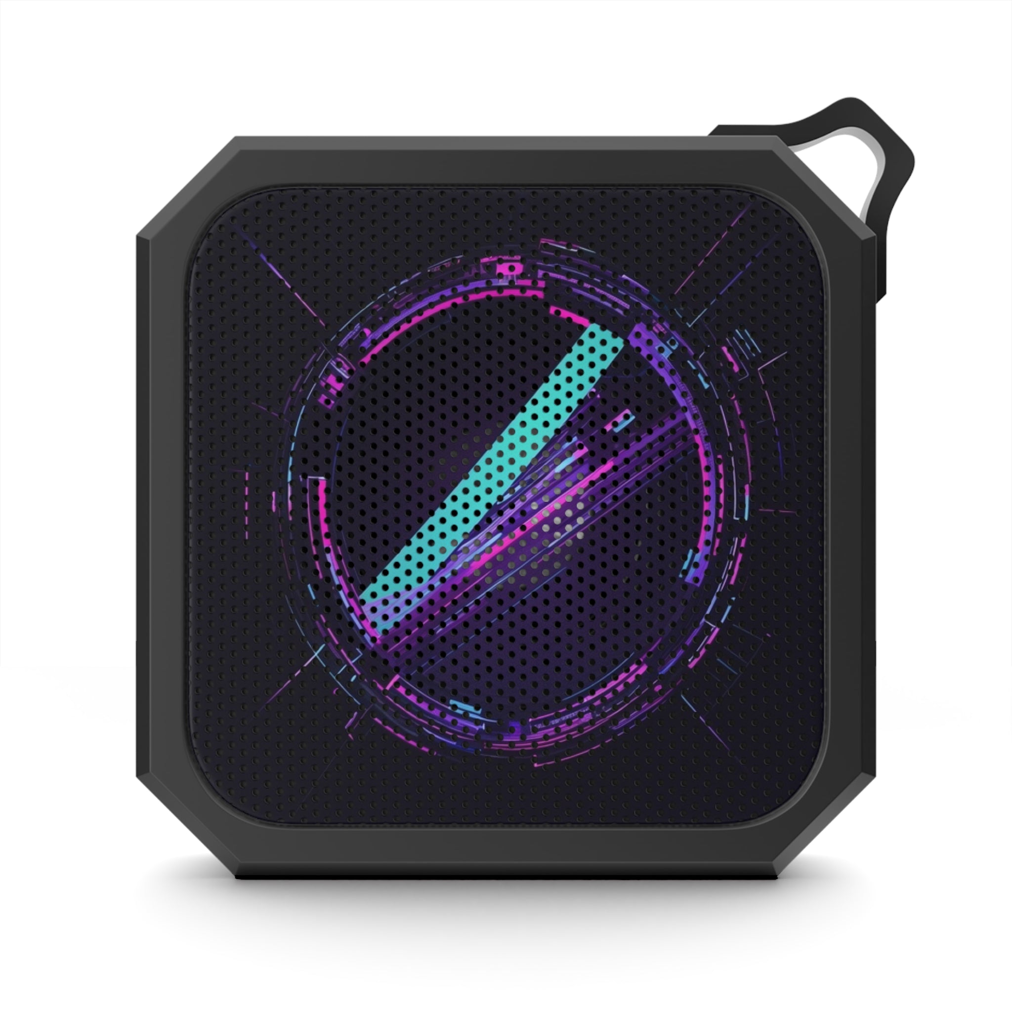 Bluetooth Outdoor Speaker — Rugged Wireless Speaker with Neon Tech Ring Design